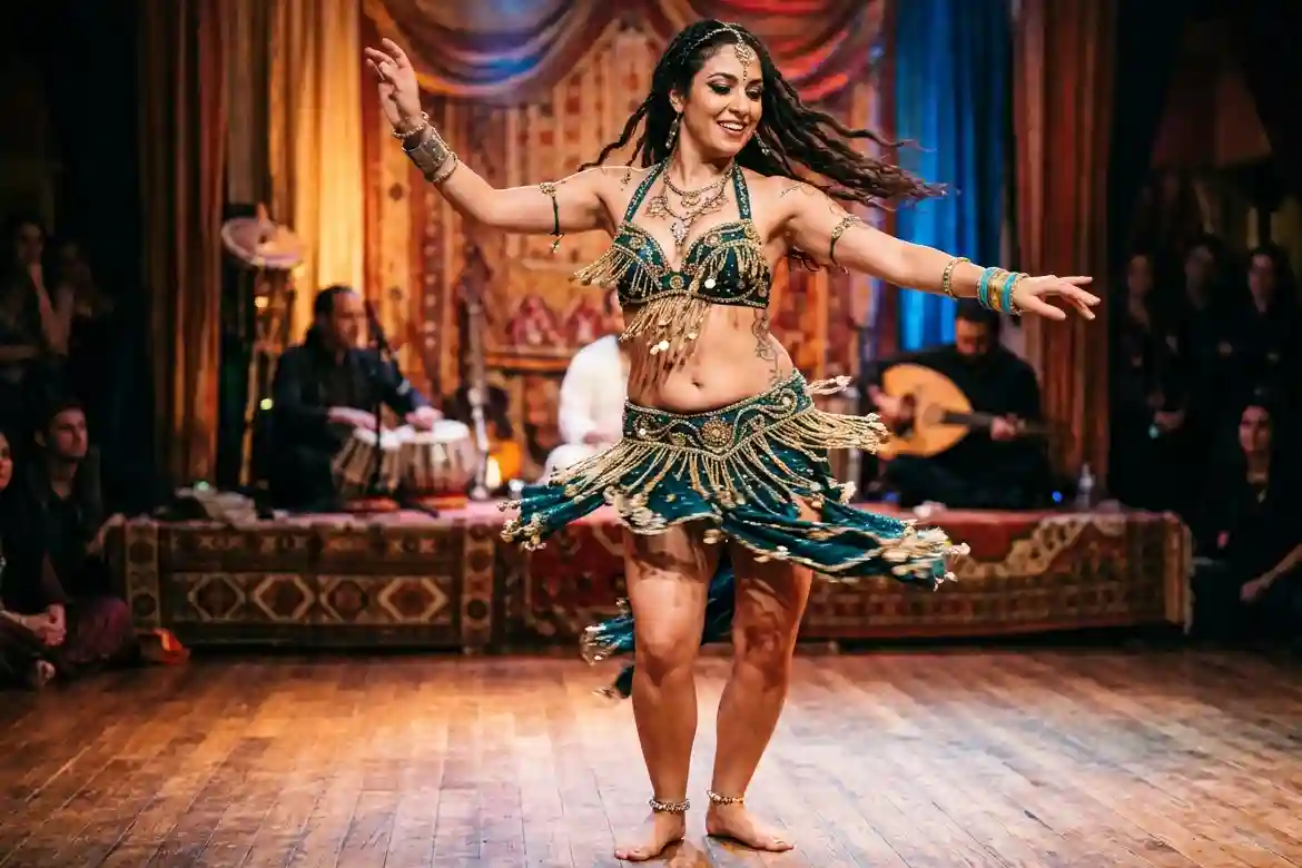 Shimmy nella danza del ventre