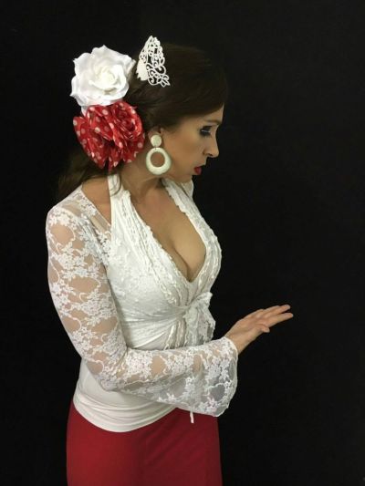 Valeria Guatta insegnante di flamenco alla Phoenix asd