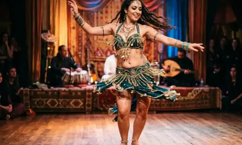 Shimmy nella danza del ventre